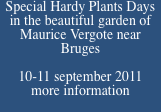 Special Hardy Plants Days in